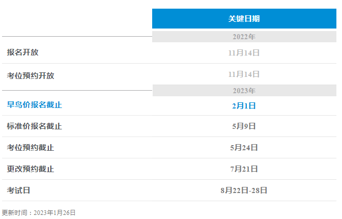 2023年8月一级考试窗口