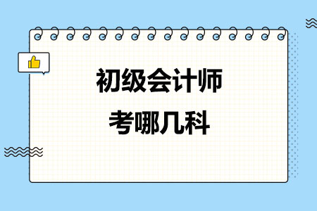 初级会计师考哪几科